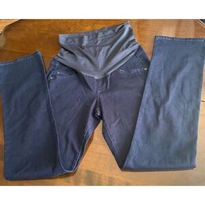 Women's A glow Bootcut Jeans maternity pants 8L Mat Blue Pocket  new without tag